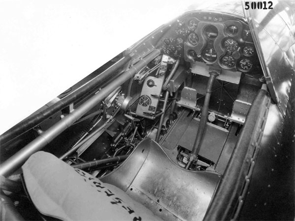 Curtiss A-12 cockpit
