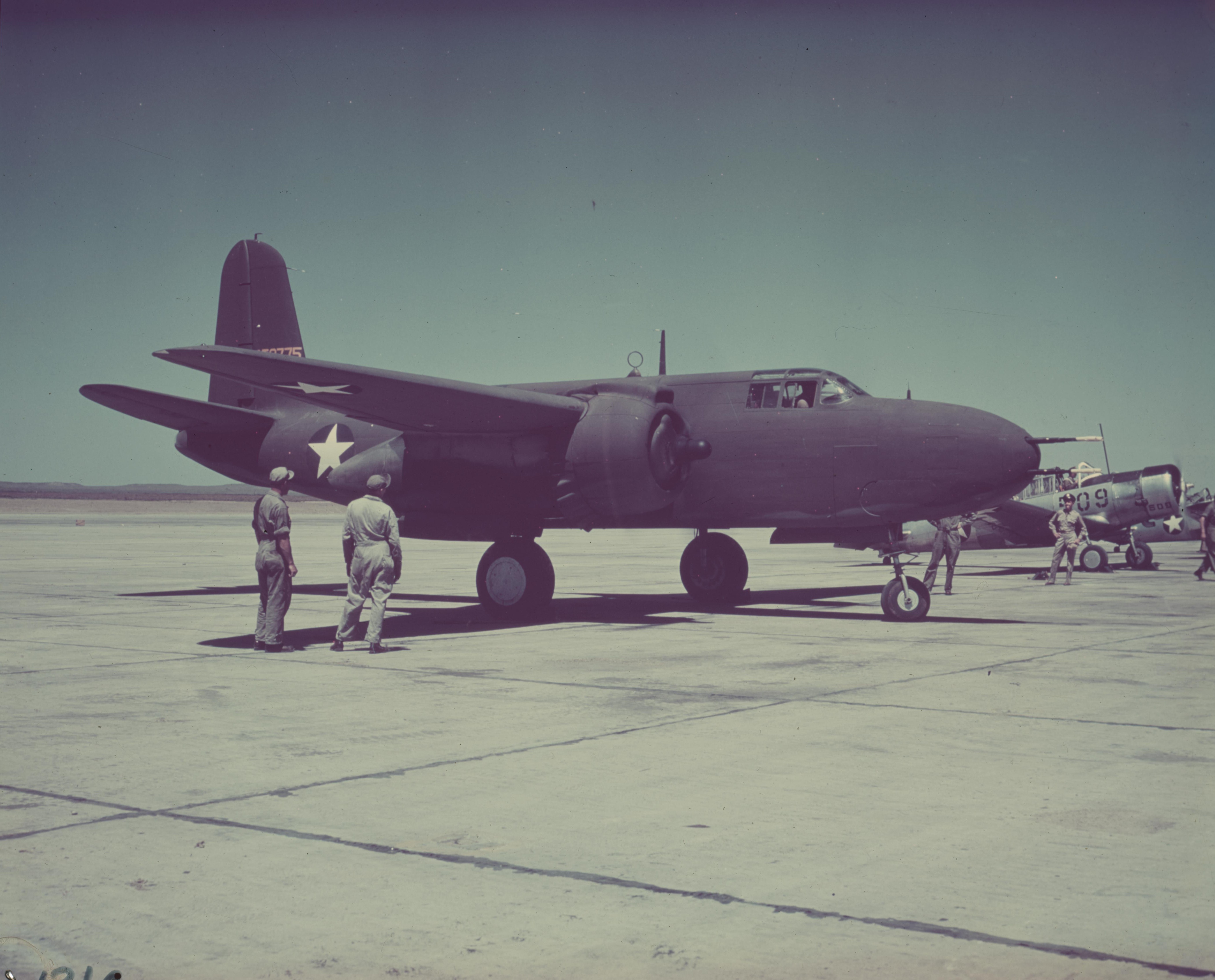 Douglas A-20 on ground