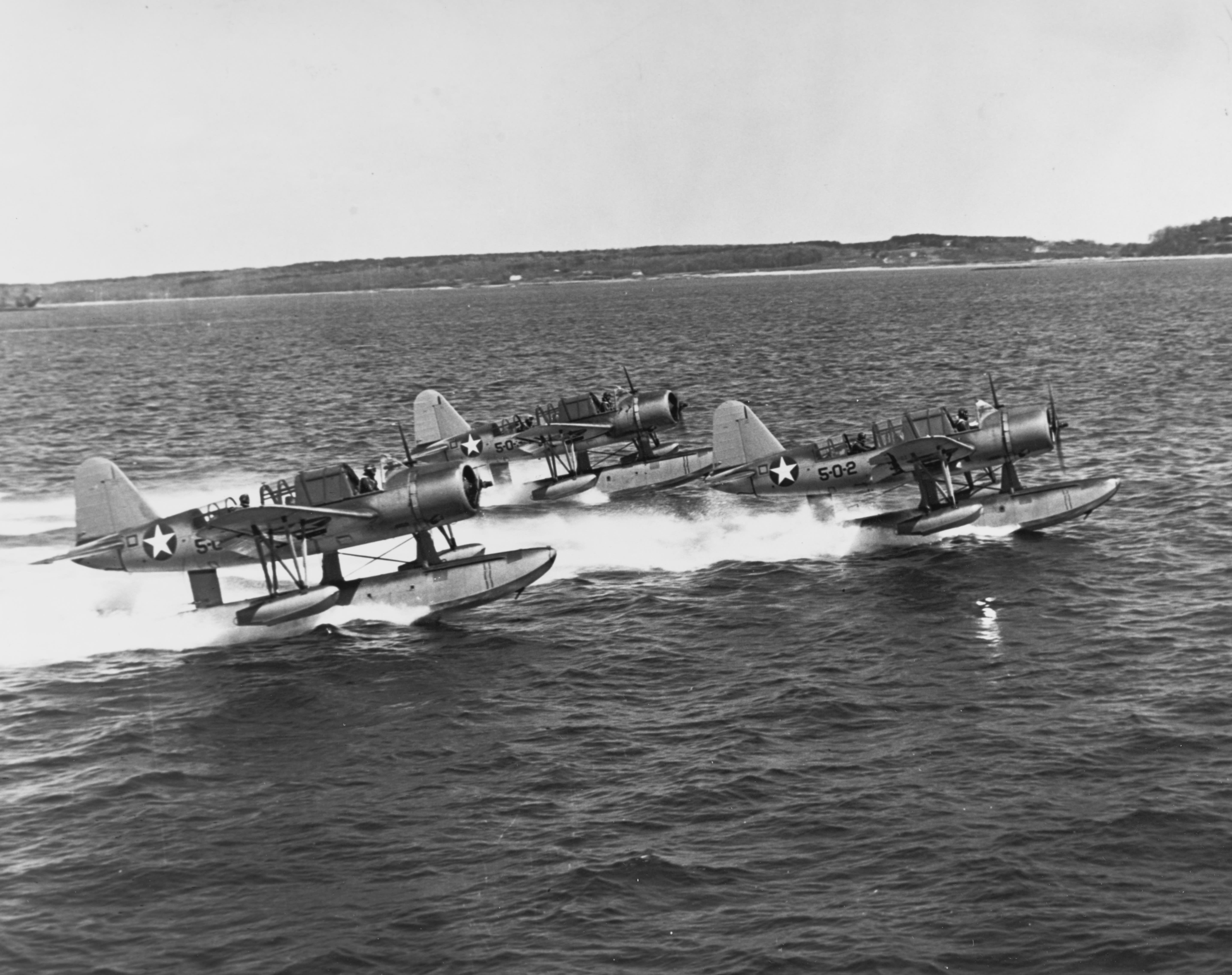 Vought OS2U "Kingfisher" floatplanes