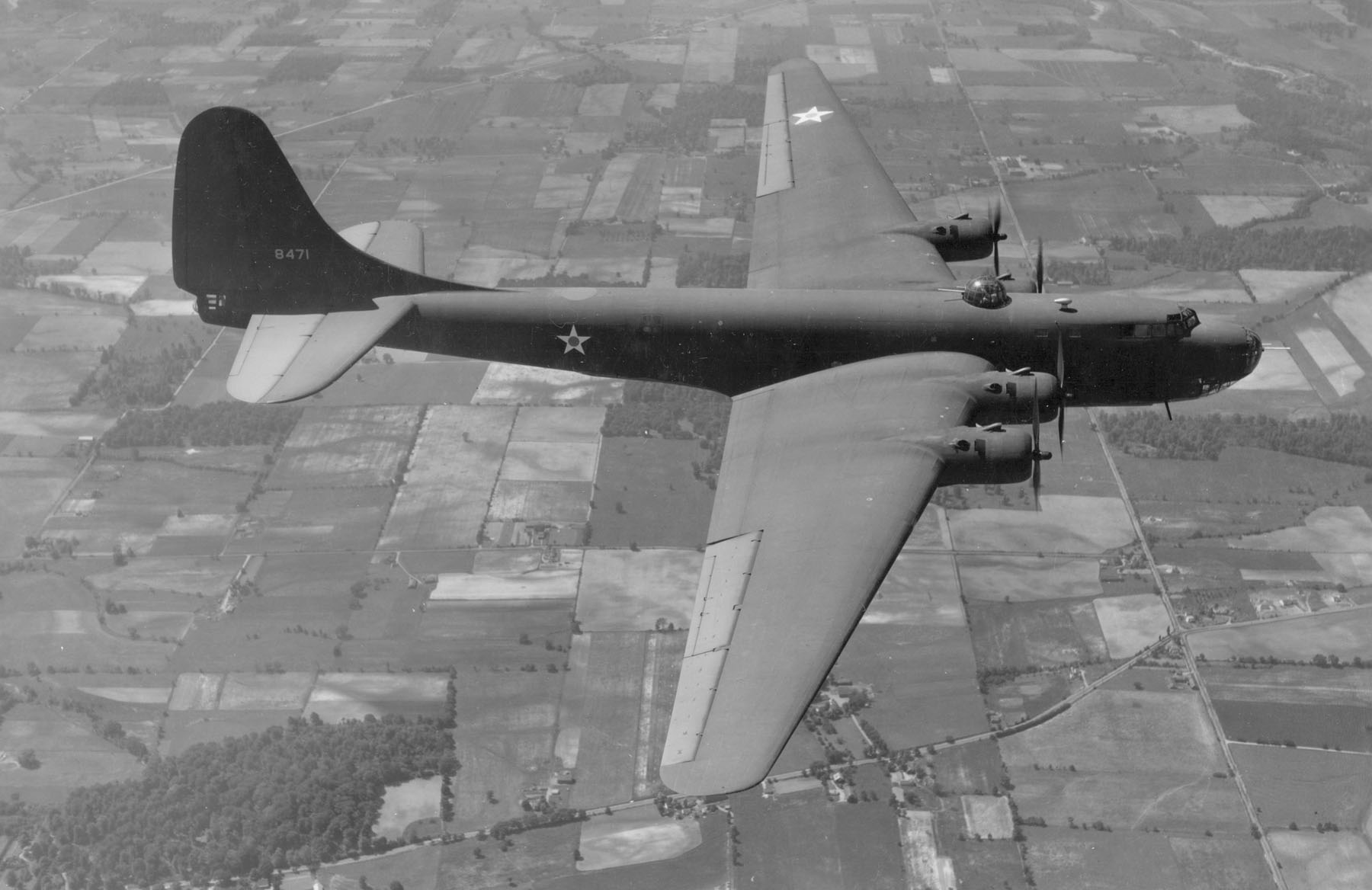 Douglas XB-19 in flight