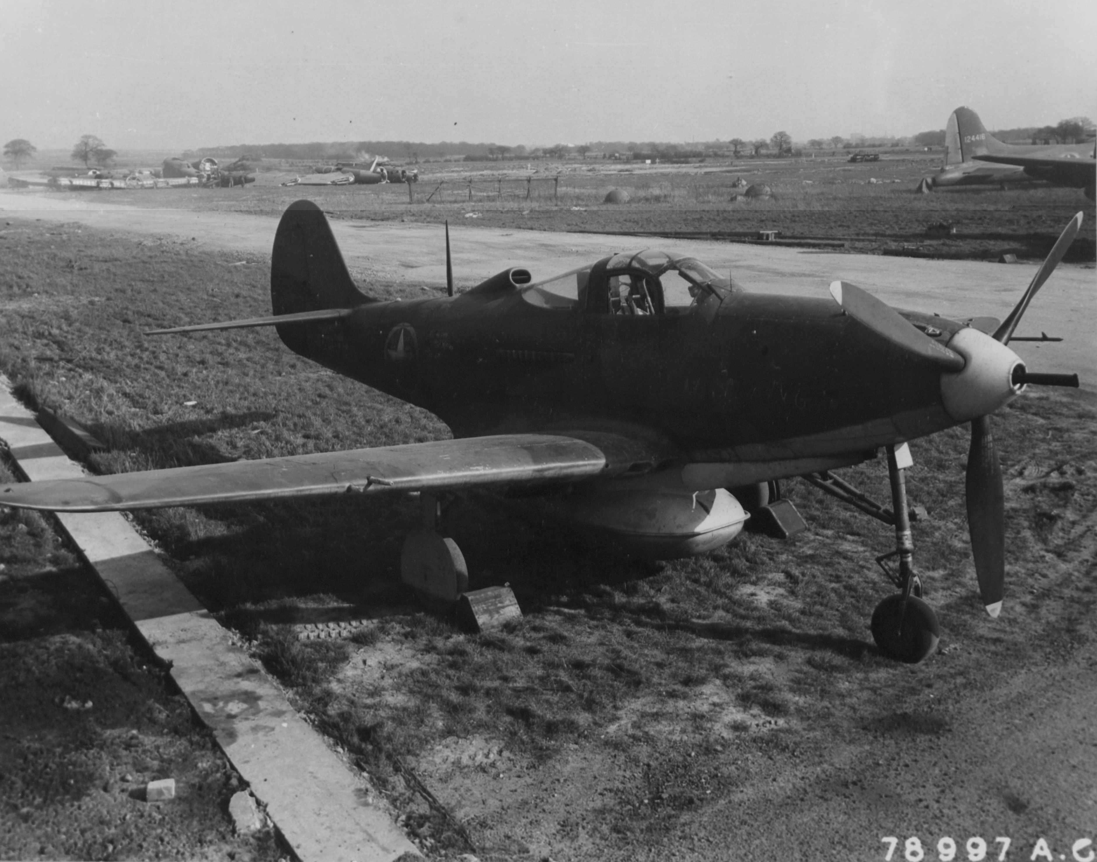 P-39, Burtonwood, England, 1943