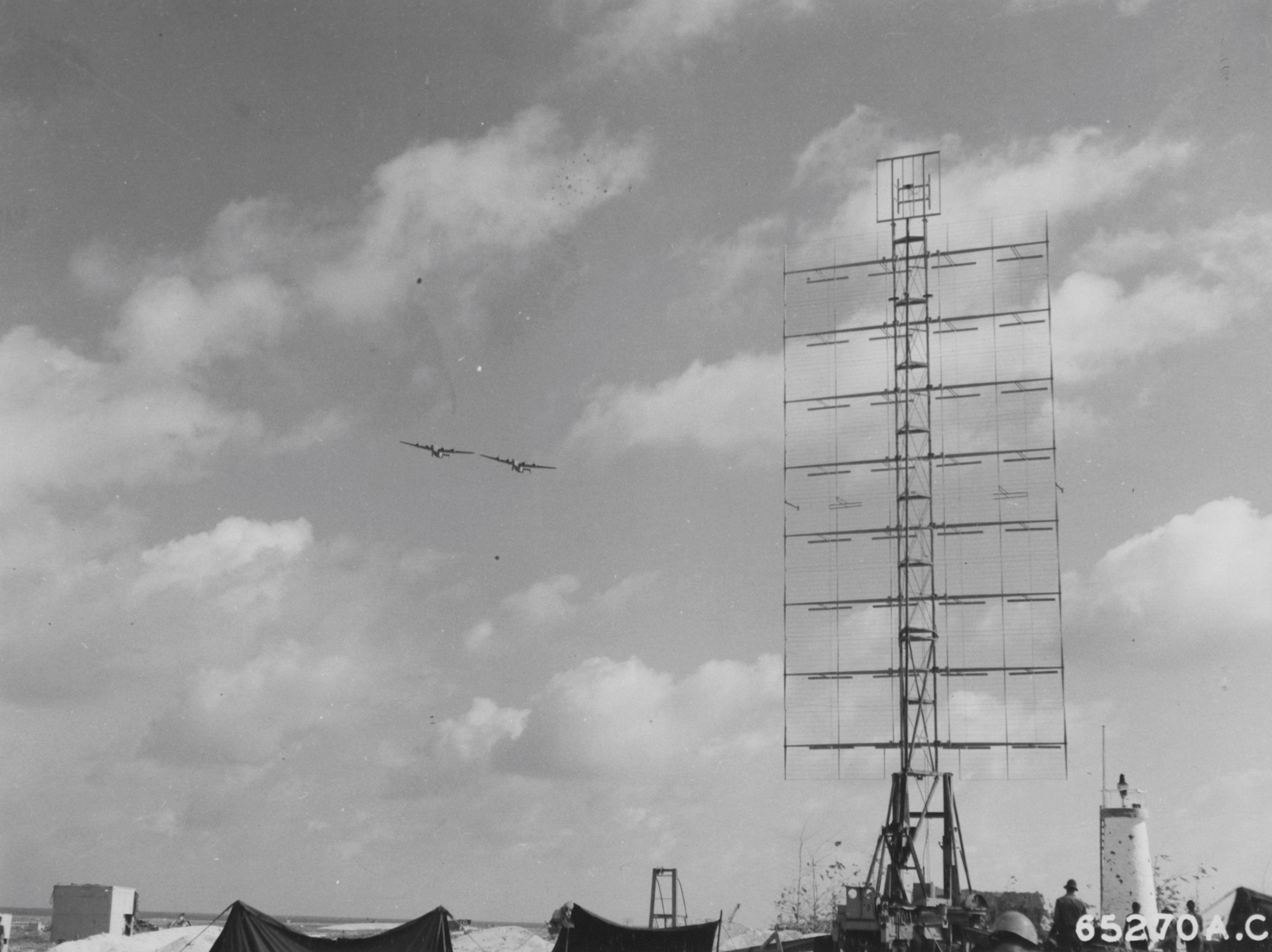 SCR-270 on Baker Island