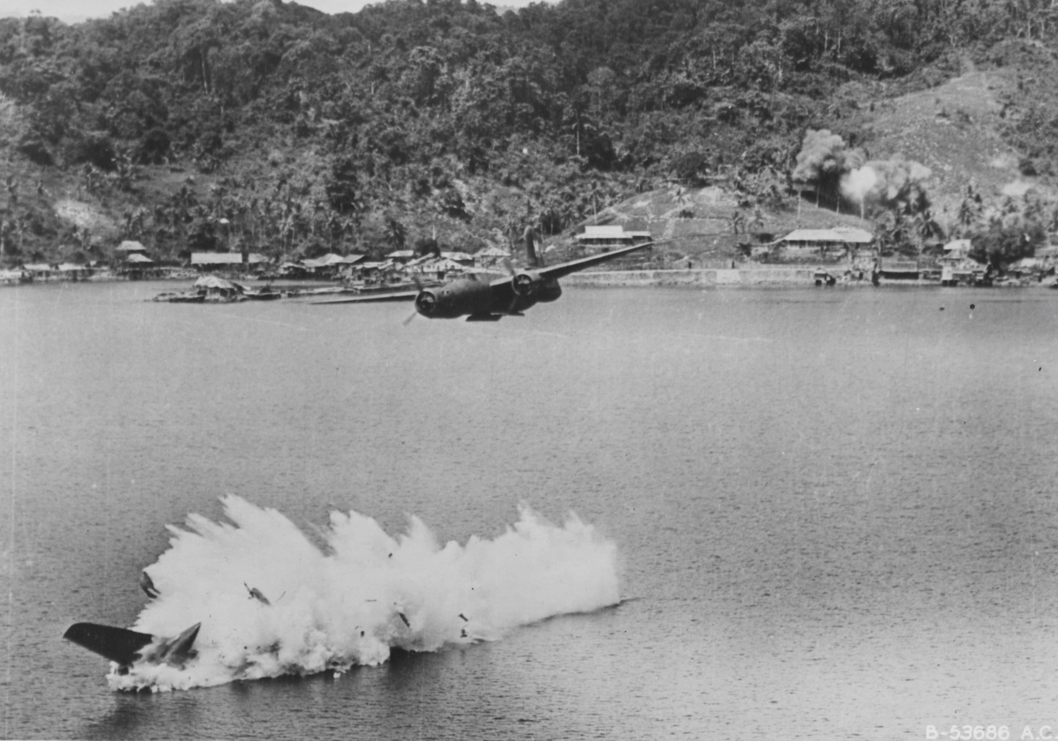 A-20 shot down at Karas (3/4)