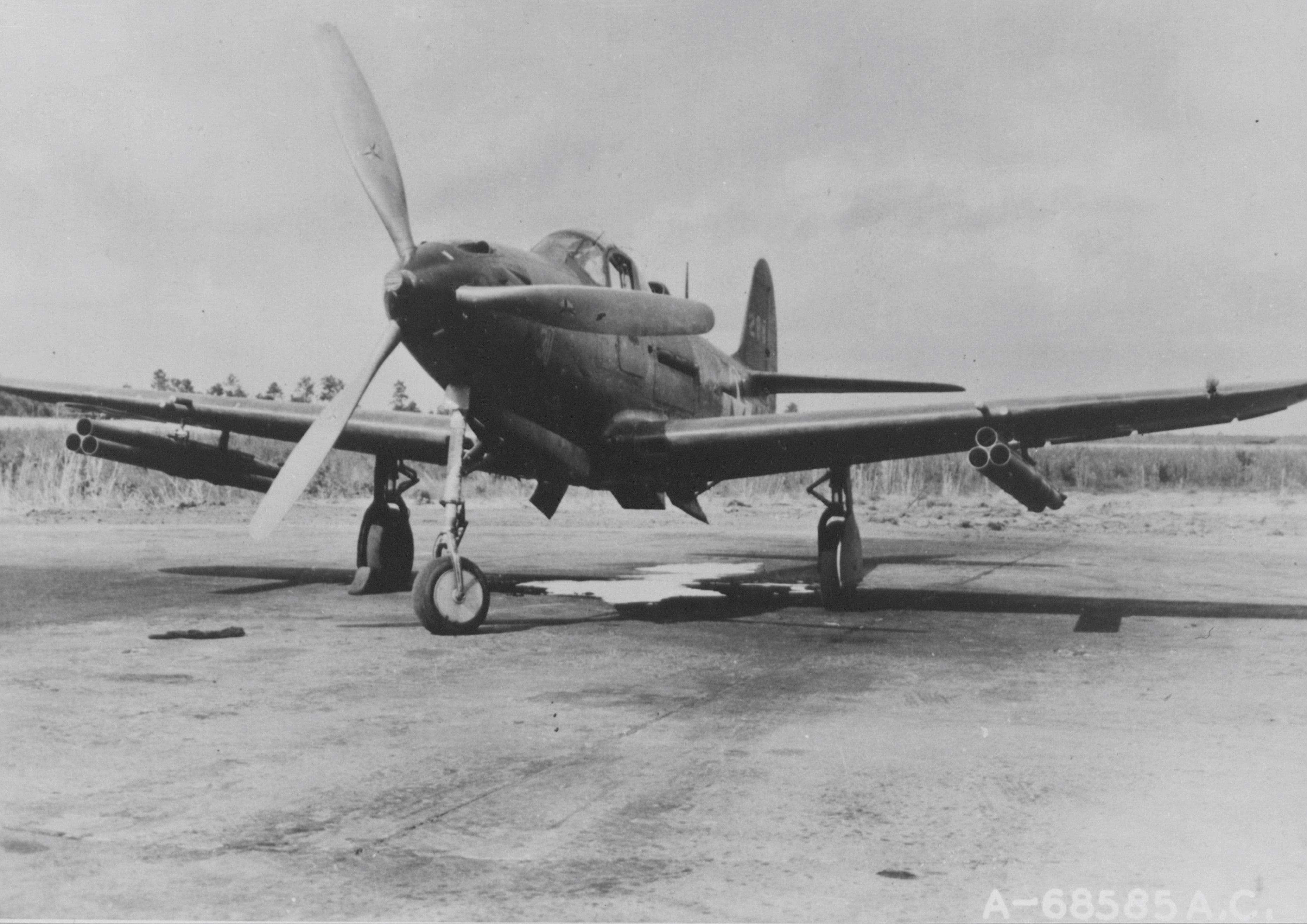 Rocket Installation On A Bell P-39