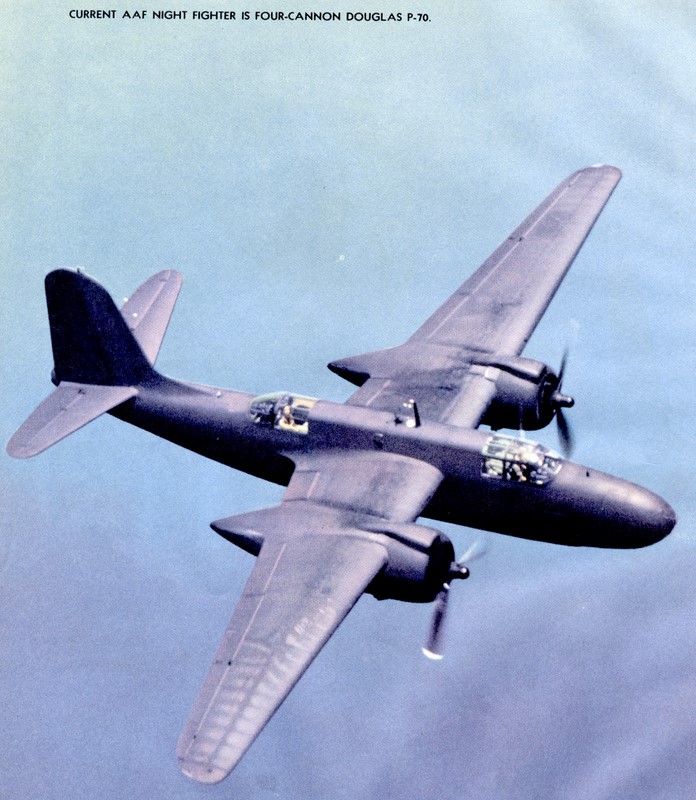 Douglas P-70 in flight