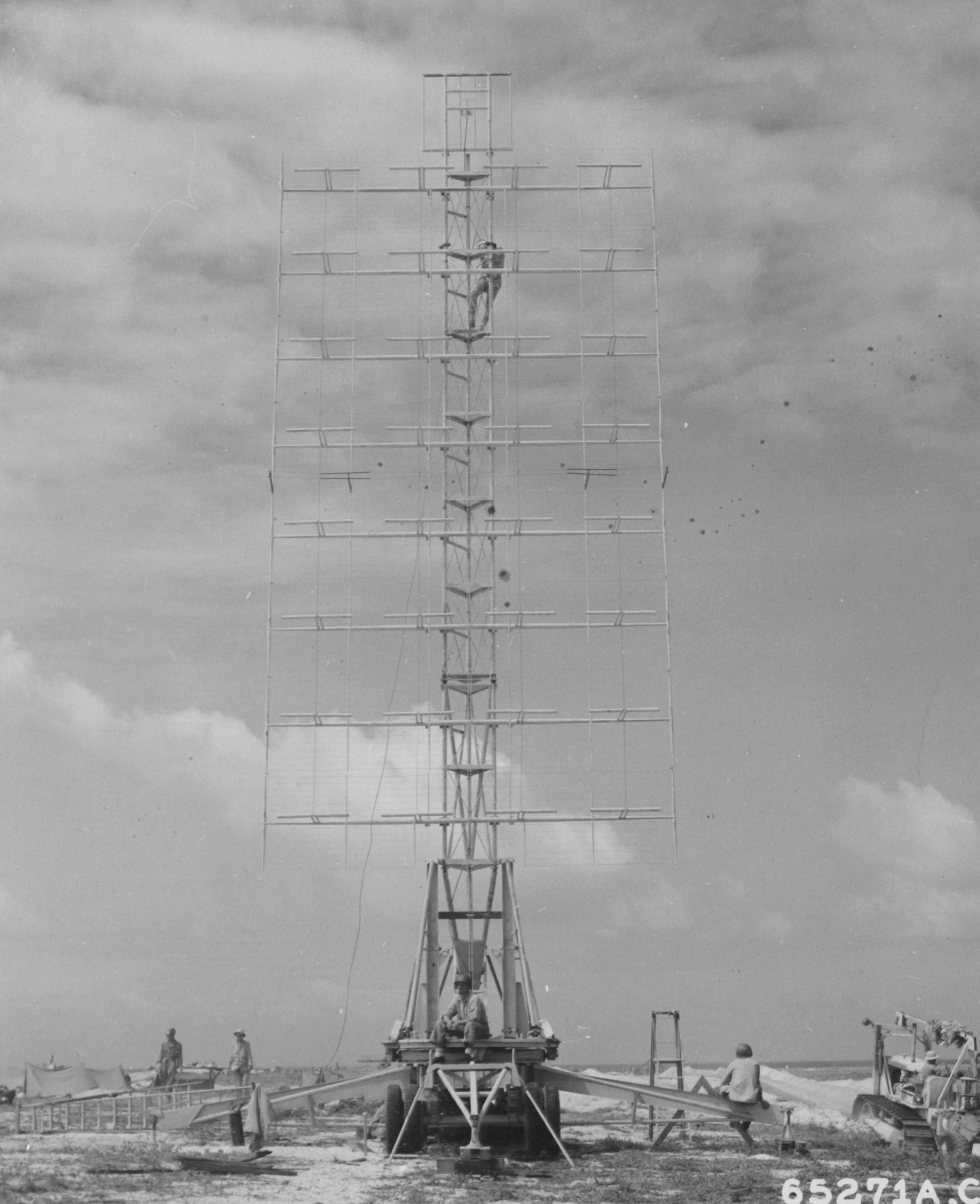 SCR-270 on Baker Island