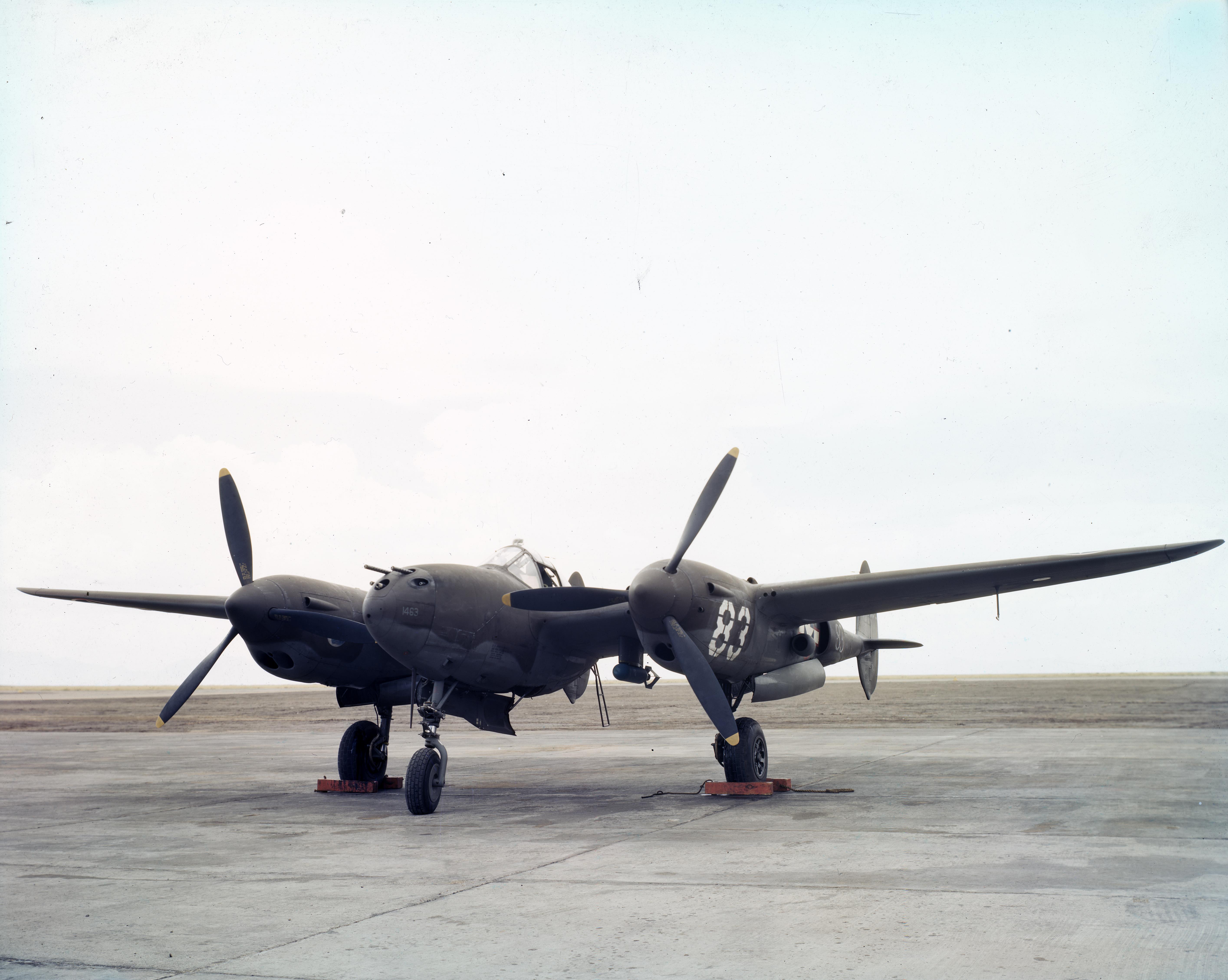 Lockheed P-38 front view