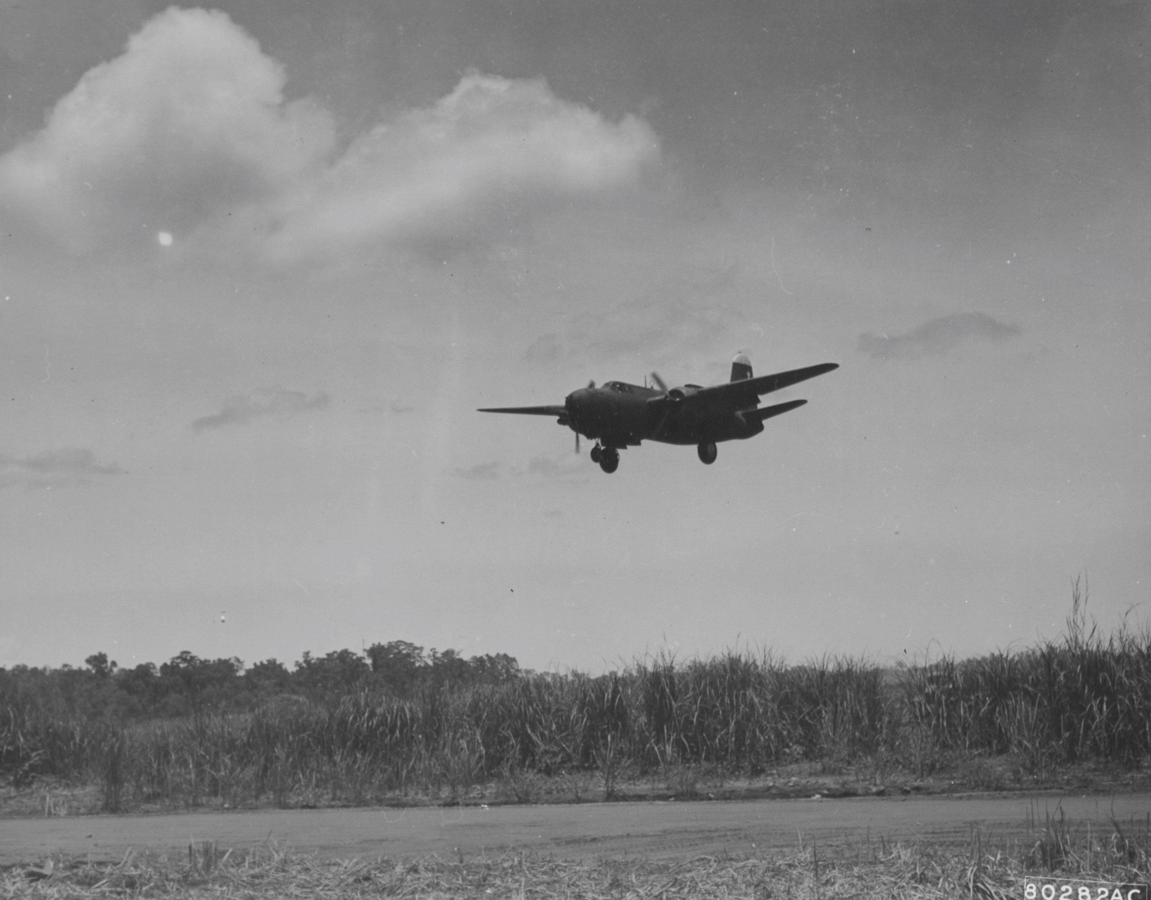 A-20 landing at Dobodura.