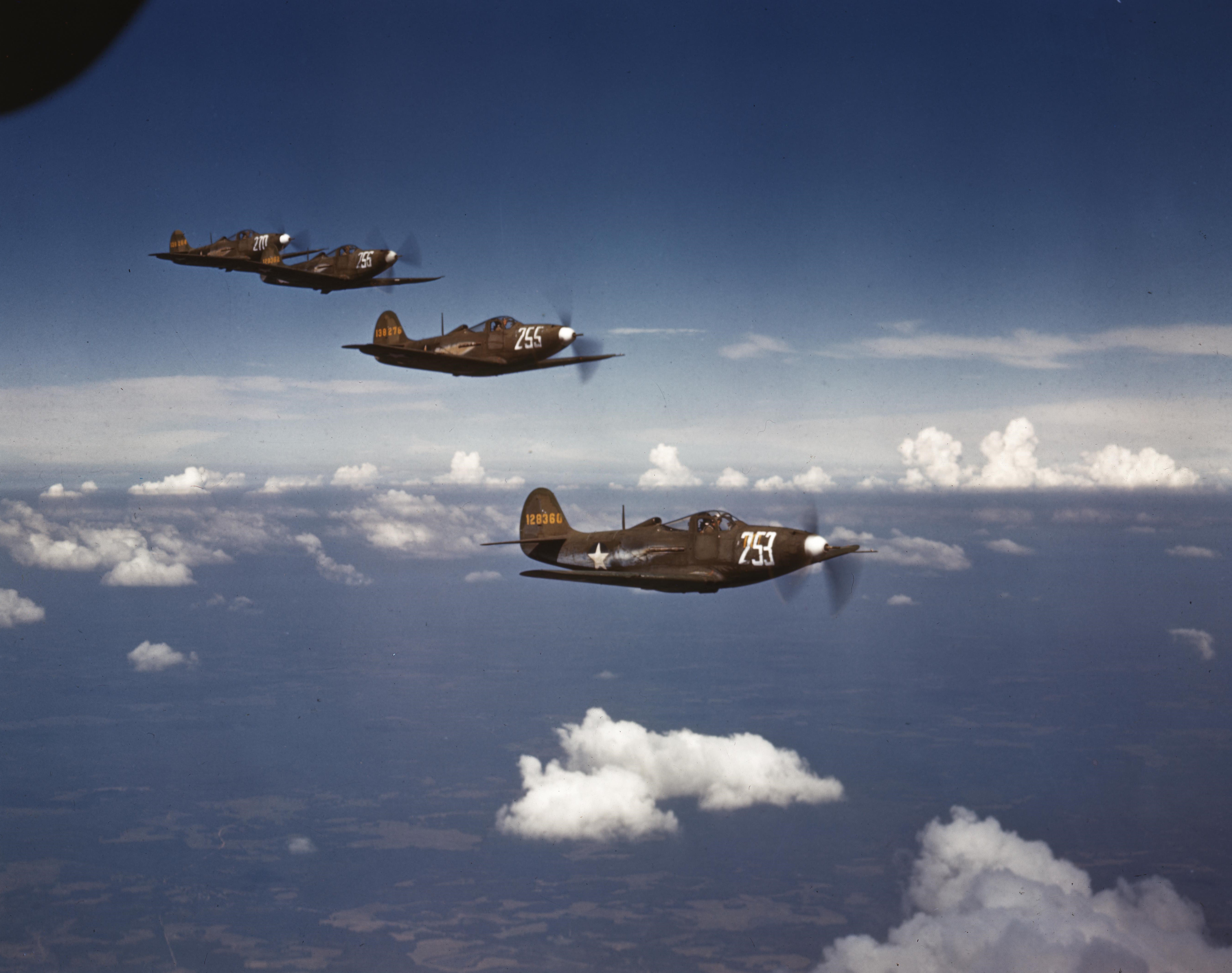 Bell P-39 in Flight