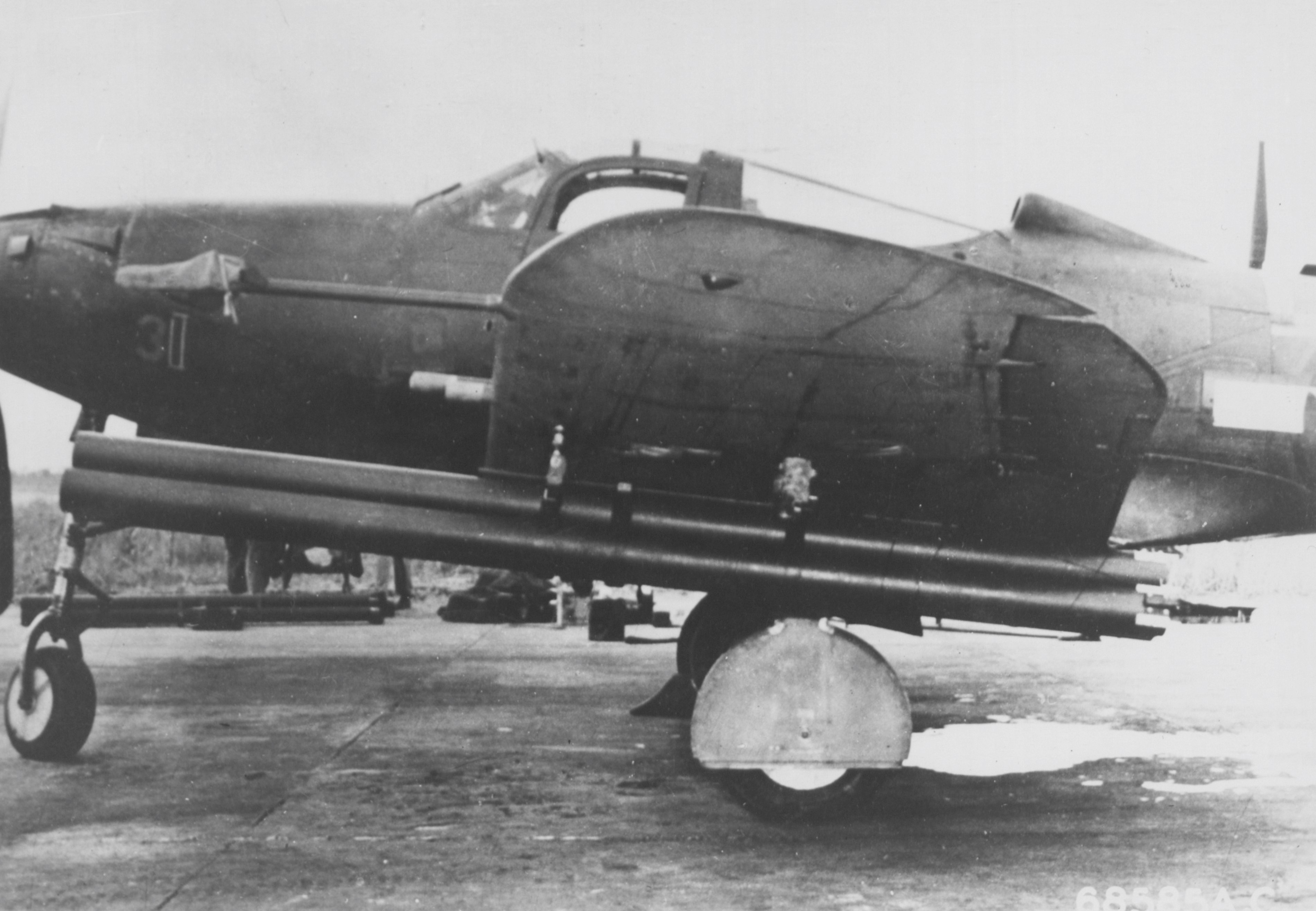 Rocket Installation On A Bell P-39.