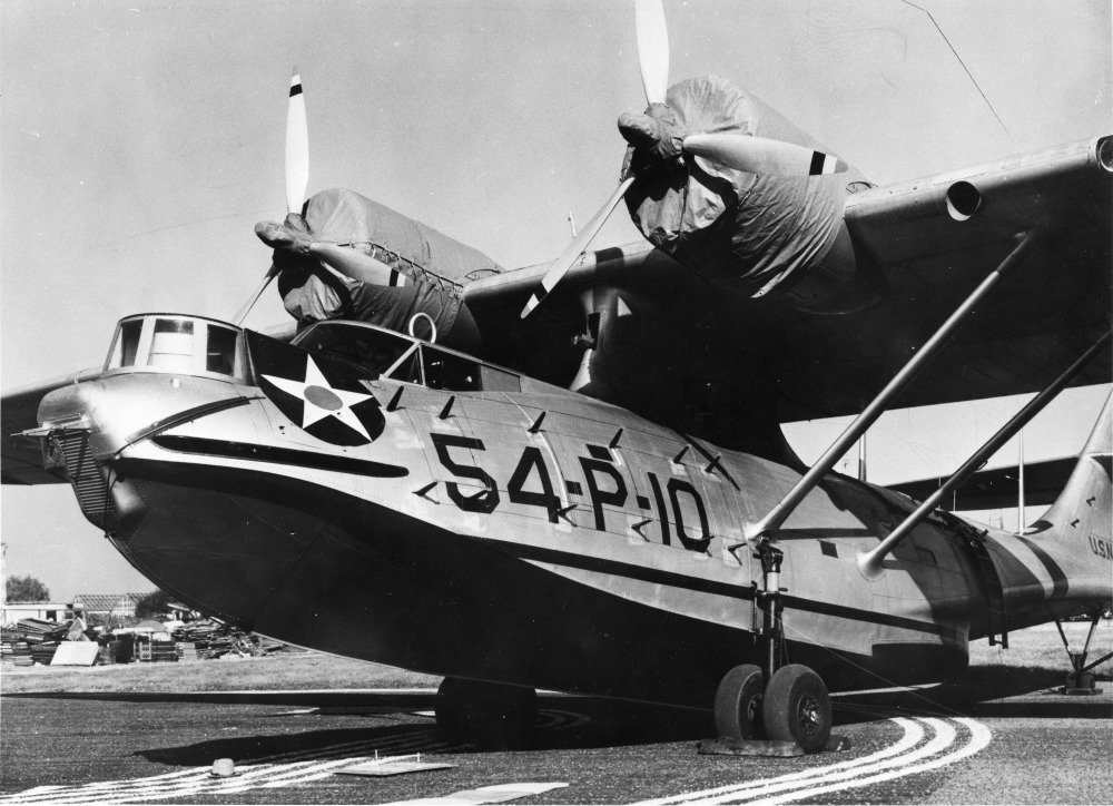 Consolidated PBY-2 0454 VP-54 54-P-10 first USN plane with radar NAS Norfolk